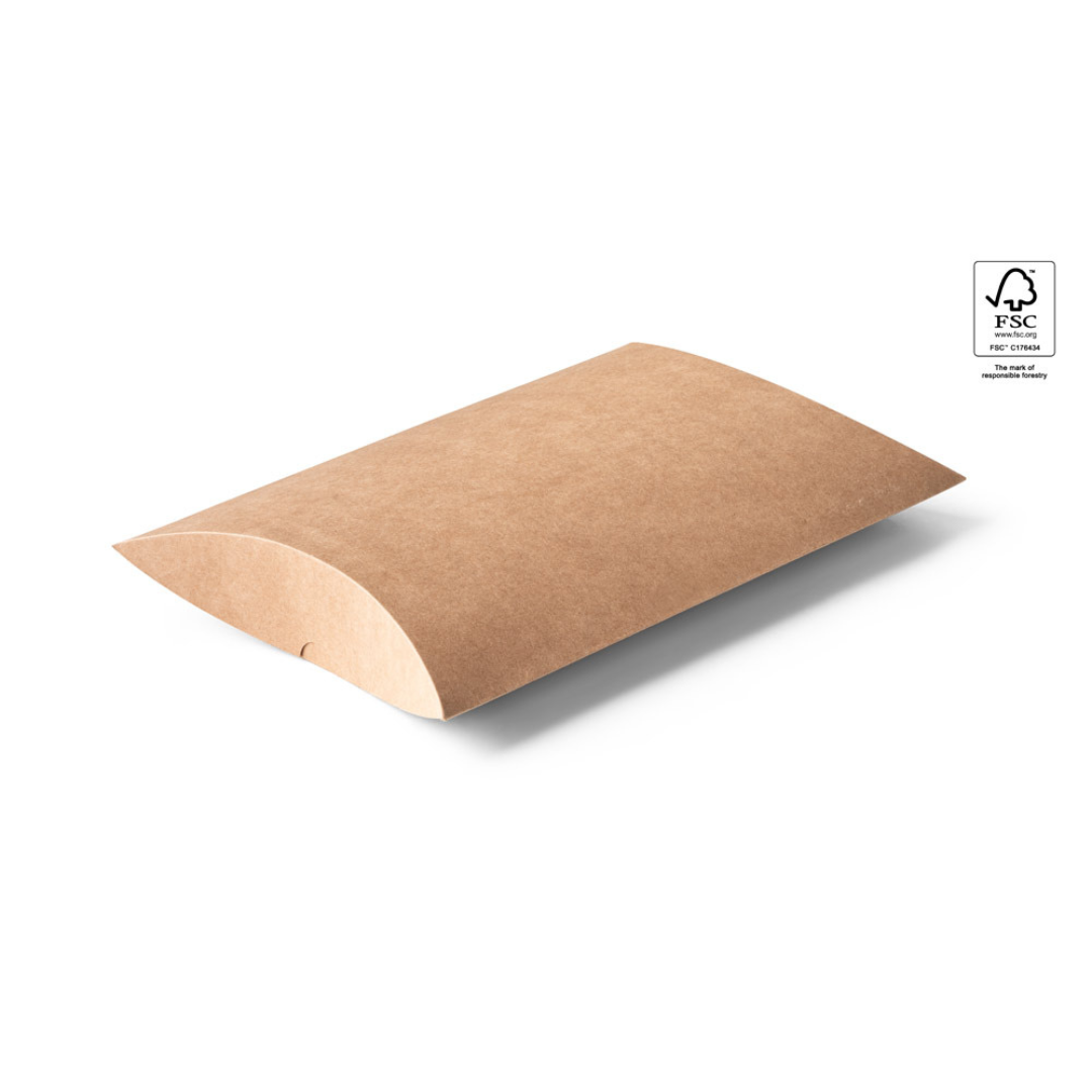 Delantal sostenible de algodón con caja de regalo kraft FSC™ incluido"